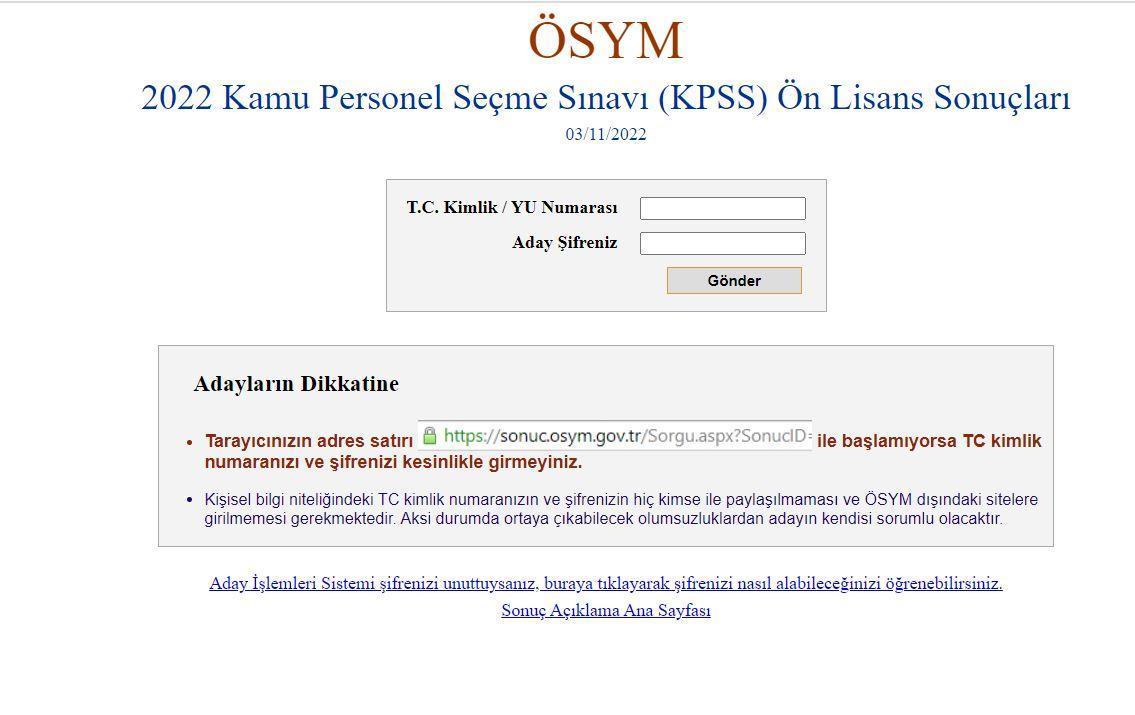 2023 KPSS Ön Lisans Sınav Sonuçları Açıklandı
