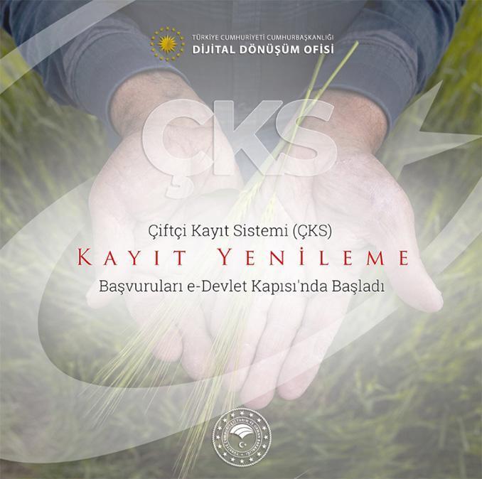 2025 Üretim Yılı Çiftçi Kayıt Sistemi Kayıt Yenileme Başvuruları Başladı
