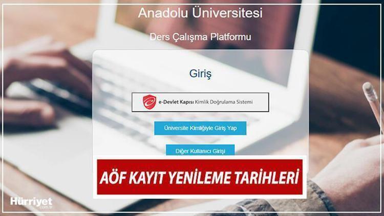 AÖF Kayıt Yenileme Ne Zaman 2024?
