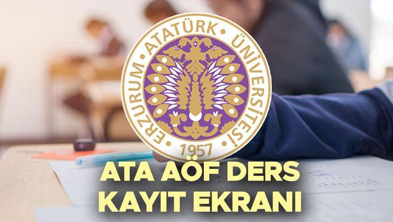 ATA AÖF Ders Kaydı Yenileme Tarihleri