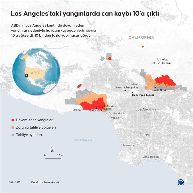California'daki Büyük Orman Yangınları: Son Durum ve Etkileri