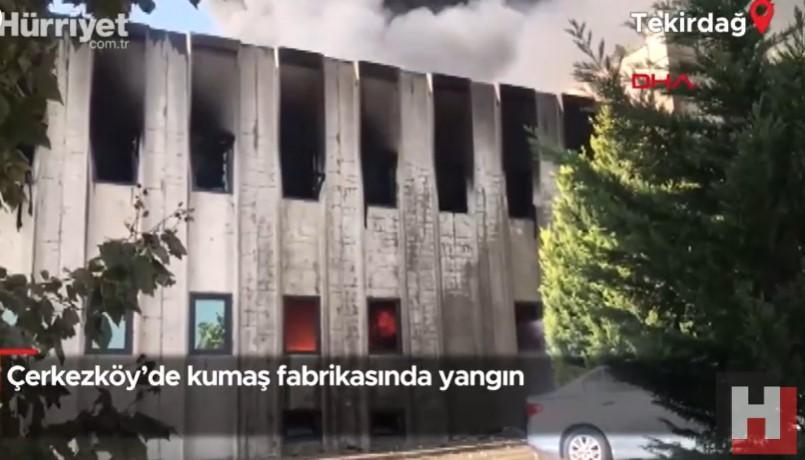 Çerkezköy'de Fabrika Yangını: Müdahale ve Son Gelişmeler