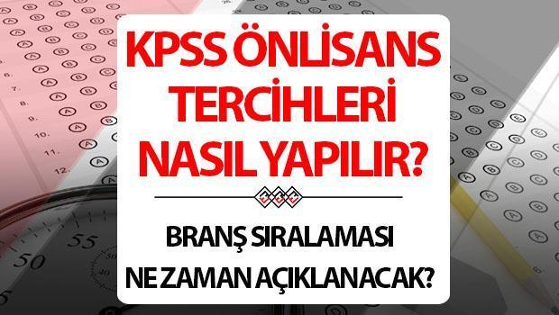 KPSS Önlisans Tercih Süreci ve Branş Sıralamaları