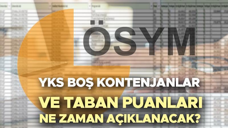 YKS Boş Kontenjan ve Taban Puanları: Ek Tercih Süreci